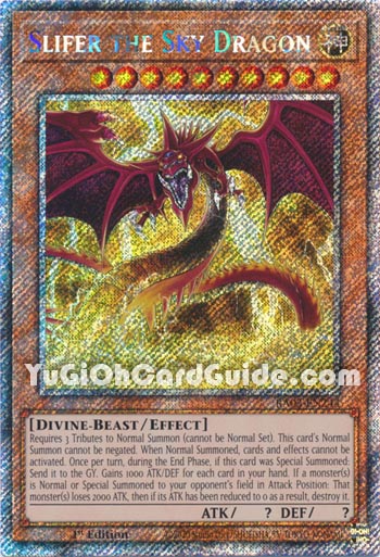 Yu-Gi-Oh Card: Slifer the Sky Dragon