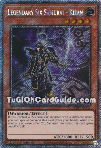 Yu-Gi-Oh Card: Legendary Six Samurai - Kizan