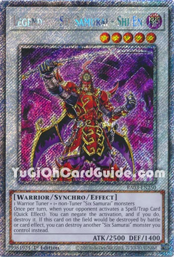 Yu-Gi-Oh Card: Legendary Six Samurai - Shi En