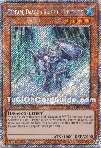 Yu-Gi-Oh Card: Stream, Dragon Ruler of Droplets