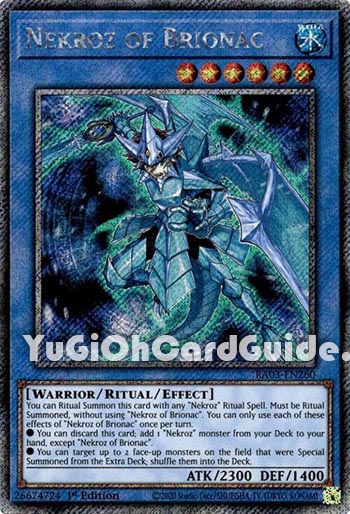 Yu-Gi-Oh Card: Nekroz of Brionac