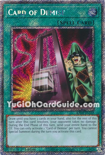 Yu-Gi-Oh Card: Card of Demise