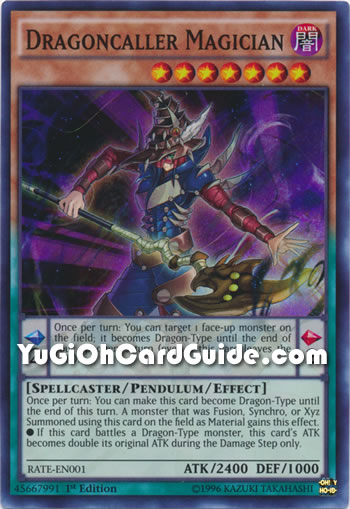 Yu-Gi-Oh Card: Dragoncaller Magician