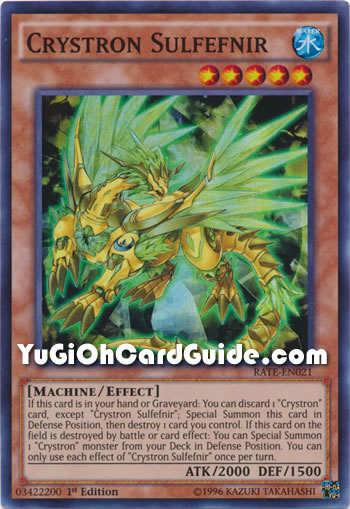 Yu-Gi-Oh Card: Crystron Sulfefnir