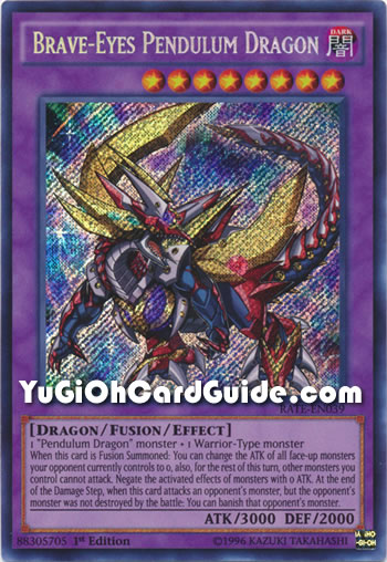 Yu-Gi-Oh Card: Brave-Eyes Pendulum Dragon