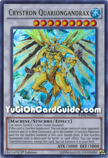 Yu-Gi-Oh Card: Crystron Quariongandrax