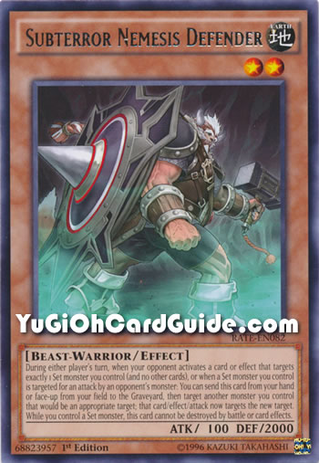 Yu-Gi-Oh Card: Subterror Nemesis Defender