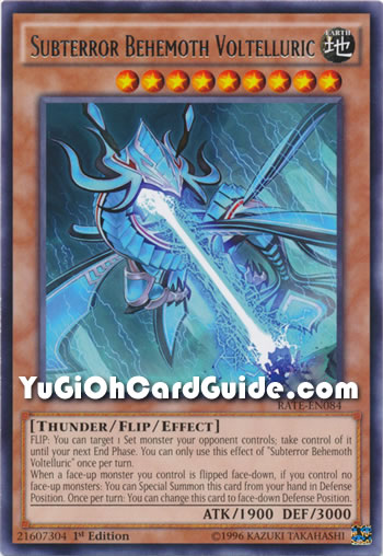 Yu-Gi-Oh Card: Subterror Behemoth Voltelluric