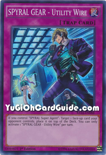 Yu-Gi-Oh Card: SPYRAL GEAR - Utility Wire