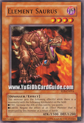 Yu-Gi-Oh! Element Saurus Card - SS03-ENA14 Common 1st Edition - Speed Duel Starter Deck