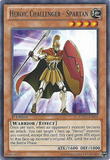 Yu-Gi-Oh Card: Heroic Challenger - Spartan