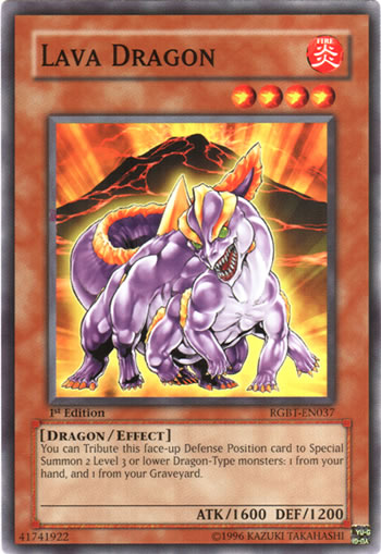 Yu-Gi-Oh Card: Lava Dragon