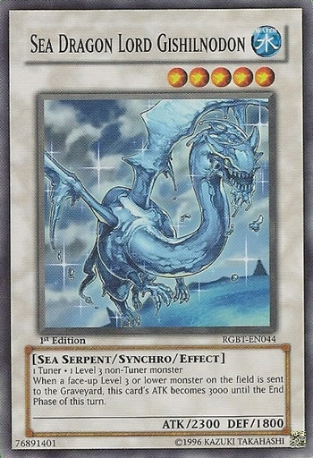 Yu-Gi-Oh Card: Sea Dragon Lord Gishilnodon