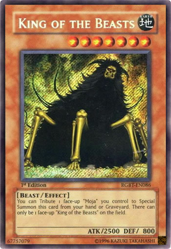 Yu-Gi-Oh Card: King of the Beasts