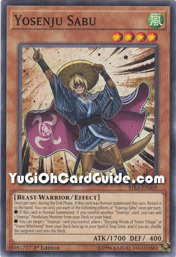 Yu-Gi-Oh Card: Yosenju Sabu