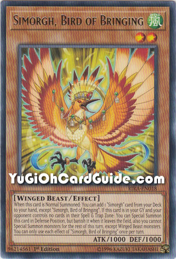 Yu-Gi-Oh Card: Simorgh, Bird of Bringing
