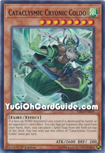 Yu-Gi-Oh Card: Cataclysmic Cryonic Coldo