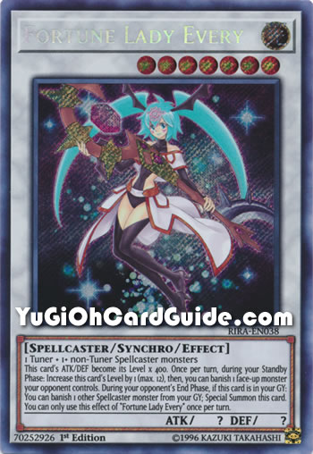 Yu-Gi-Oh Card: Fortune Lady Every