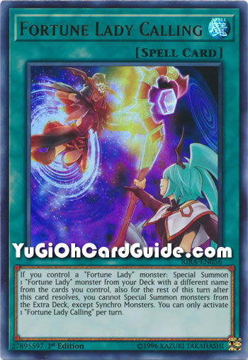 Yu-Gi-Oh Card: Fortune Lady Calling