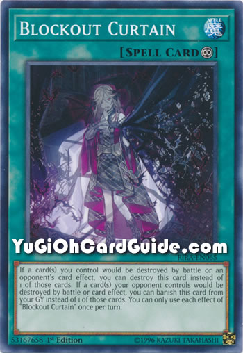 Yu-Gi-Oh Card: Blockout Curtain