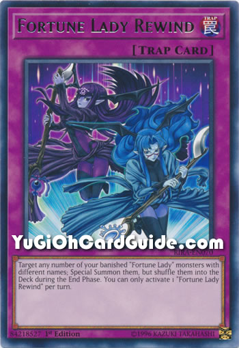 Yu-Gi-Oh Card: Fortune Lady Rewind