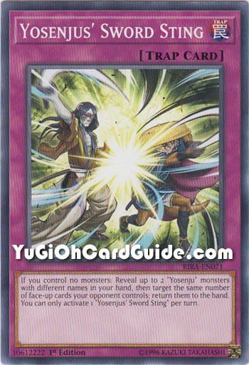 Yu-Gi-Oh Card: Yosenjus' Sword Sting