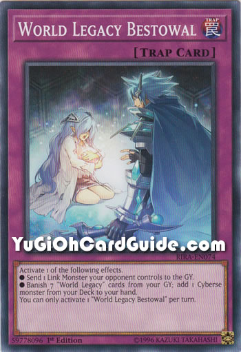 Yu-Gi-Oh Card: World Legacy Bestowal