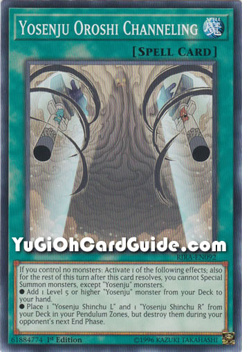 Yu-Gi-Oh Card: Yosenju Oroshi Channeling