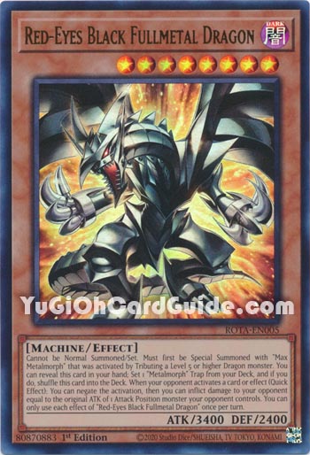 Yu-Gi-Oh Card: Red-Eyes Black Fullmetal Dragon