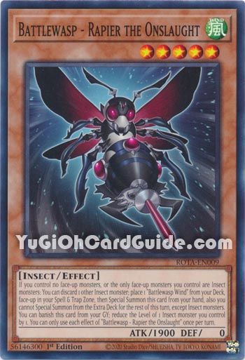 Yu-Gi-Oh Card: Battlewasp - Rapier the Onslaught