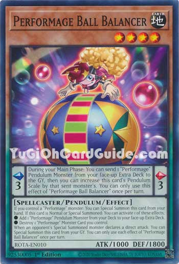 Yu-Gi-Oh Card: Performage Ball Balancer