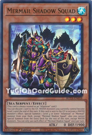 Yu-Gi-Oh Card: Mermail Shadow Squad