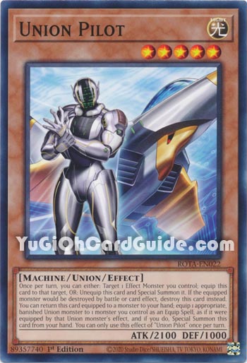 Yu-Gi-Oh Card: Union Pilot