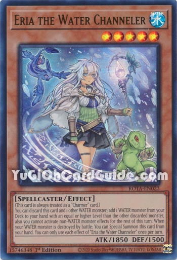 Yu-Gi-Oh Card: Eria the Water Channeler