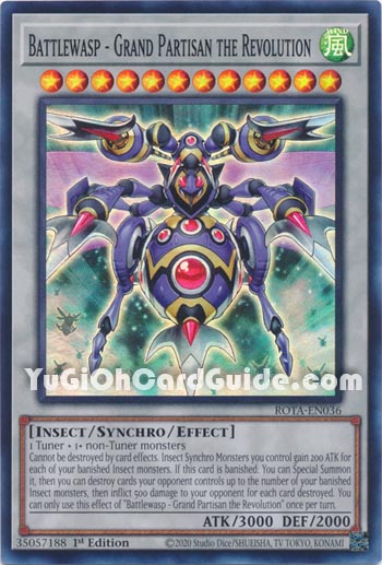 Yu-Gi-Oh Card: Battlewasp - Grand Partisan the Revolution