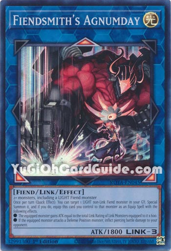 Yu-Gi-Oh Card: Fiendsmith's Agnumday