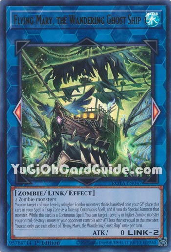 Yu-Gi-Oh Card: Flying Mary, the Wandering Ghost Ship