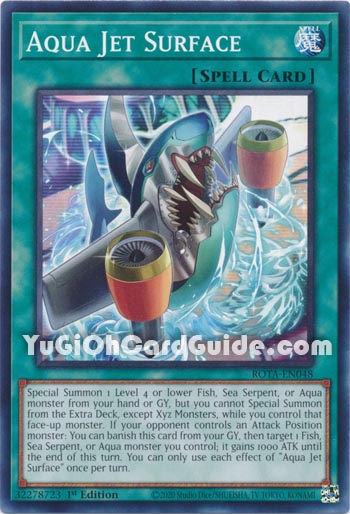 Yu-Gi-Oh Card: Aqua Jet Surface