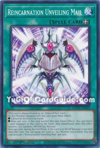 Yu-Gi-Oh Card: Reincarnation Unveiling Mail