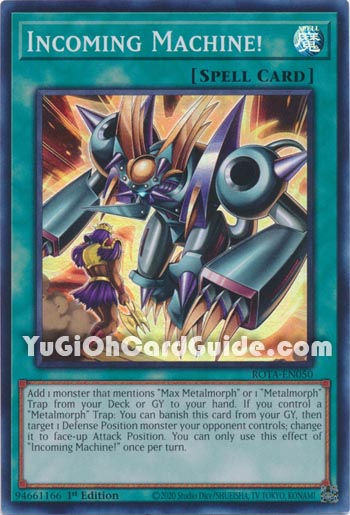 Yu-Gi-Oh Card: Incoming Machine!