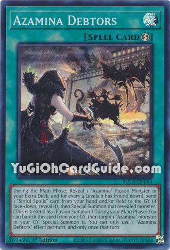 Yu-Gi-Oh Card: Azamina Debtors