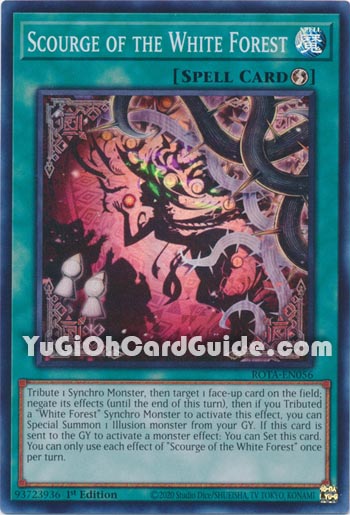 Yu-Gi-Oh Card: Scourge of the White Forest