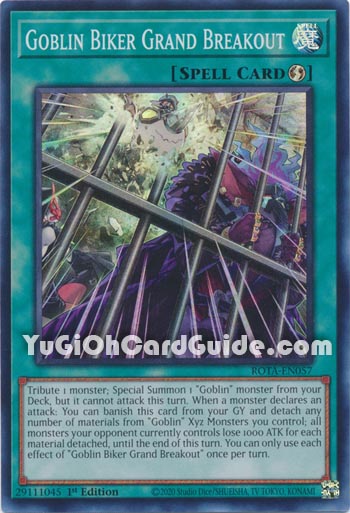 Yu-Gi-Oh Card: Goblin Biker Grand Breakout