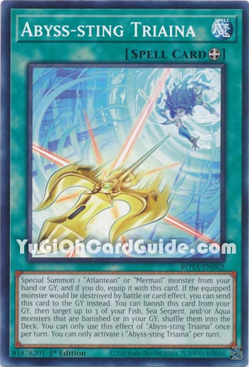 Yu-Gi-Oh Card: Abyss-Sting Triaina