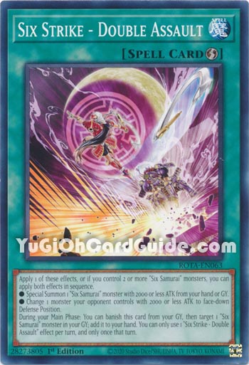 Yu-Gi-Oh Card: Six Strike - Double Assault