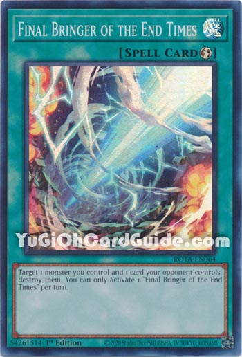 Yu-Gi-Oh Card: Final Bringer of the End Times