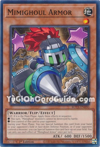 Yu-Gi-Oh Card: Mimighoul Armor