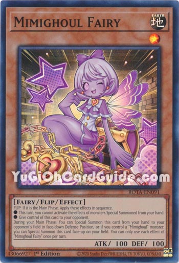 Yu-Gi-Oh Card: Mimighoul Fairy