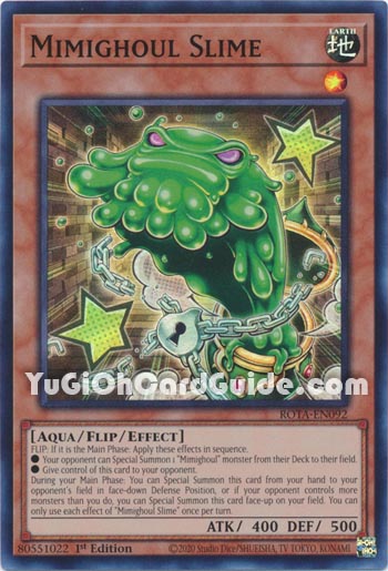 Yu-Gi-Oh Card: Mimighoul Slime