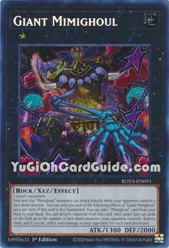 Yu-Gi-Oh Card: Giant Mimighoul